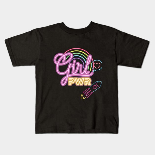 Girl PWR Kids T-Shirt by François Belchior